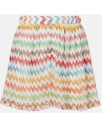 Missoni - Zigzag Lame Shorts - Lyst