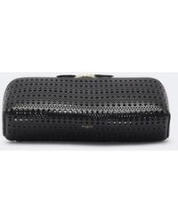 Alaïa - Delta Vienne Leather Clutch - Lyst