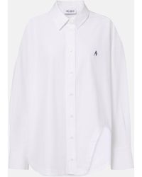 The Attico - Asymmetric Cotton Poplin Shirt - Lyst