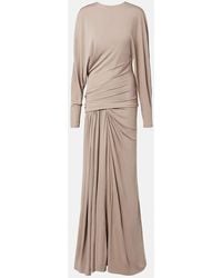 Christopher Esber - Vala Draped Jersey Maxi Dress - Lyst