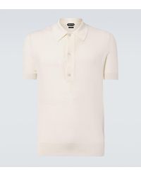 Tom Ford - Polohemd Aus Baumwolle Und Seide - Lyst