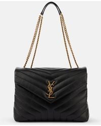Saint Laurent - Loulou Medium Chain Bag In Quilted "y" Leather - Lyst