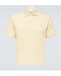 Saint Laurent - Cassandre Cotton-blend Polo Shirt - Lyst