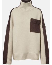 JW Anderson - Pull A Col Roule En Laine Et Alpaga Melanges - Lyst