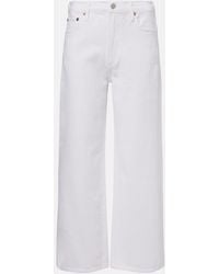 Agolde - Harper Crop Mid-Rise Wide-Leg Jeans - Lyst