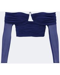 Christopher Esber - Marin Draped Off-Shoulder Top - Lyst
