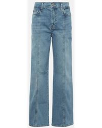 FRAME - Le Slim Palazzo High-rise Jeans - Lyst