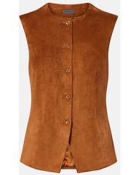 Stouls - Casino Suede Vest - Lyst