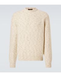 Loro Piana - Ash Wool, Cashmere, Linen, And Silk Sweater - Lyst
