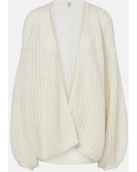 TOTEME - Open-Front Mohair-Blend Cardigan - Lyst