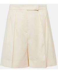 Max Mara - Priamo High-Rise Virgin Wool Shorts - Lyst