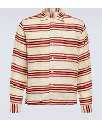 Bode - Striped Cotton Shirt - Lyst