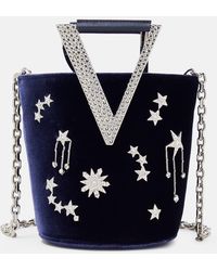 Roger Vivier - Rv Strass Constellation Mini Bucket Bag - Lyst