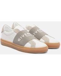 Givenchy - Urban Street Logo Leather Slip-On Sneakers - Lyst