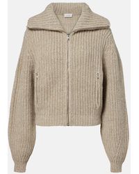 Lemaire - Ribbed-Knit Alpaca And Yak Wool Cardigan - Lyst