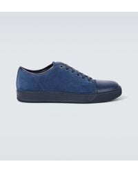 Lanvin - Dbb1 Leather And Suede Sneakers - Lyst