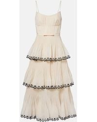 Zimmermann - Besticktes Bustier-Kleid - Lyst
