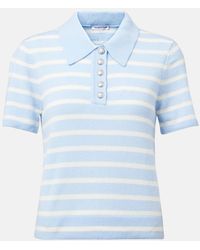 Veronica Beard - Shana Striped Cashmere Polo Sweater - Lyst