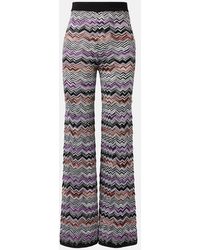 Missoni - Zigzag Knitted Wide-Leg Pants - Lyst