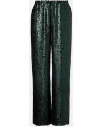 Dries Van Noten - Sequined Straight Pants - Lyst