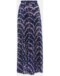 Altuzarra - Sif Printed Pleated Maxi Skirt - Lyst