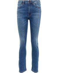 Femme Jeans Jeans 3x1 Jean raccourci evase a taille mi-haute Jean 3x1 en coloris Bleu 