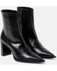 Dorothee Schumacher - Crackle Edginess Leather Ankle Boots - Lyst