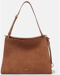 Alaïa - Le Click Medium Suede Shoulder Bag - Lyst
