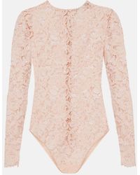 Self-Portrait - Body De Encaje Floral - Lyst