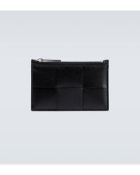 Bottega Veneta - Intreccio Leather Card Case - Lyst