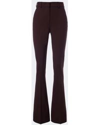 Sportmax - Flared Wool-Blend Pants - Lyst