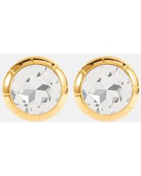 Alessandra Rich - Crystal-embellished Clip-on Earrings - Lyst