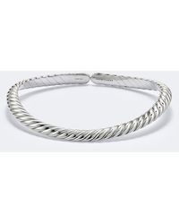 David Yurman - Sculpted Cable Flex Sterling Necklace - Lyst