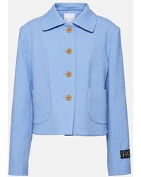 Patou - Cotton And Linen-blend Jacket - Lyst