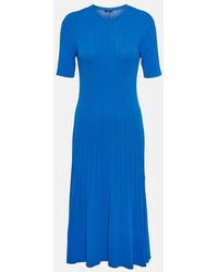 JOSEPH - Ribbed-Knit Midi Dress - Lyst