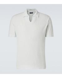 Thom Sweeney - Cotton Terry Polo Shirt - Lyst