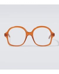 Loewe - Slim Round Glasses - Lyst
