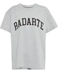 Rodarte Logo Print Jersey T-shirt - Gray