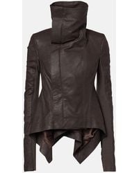 Rick Owens - Naska Leather Biker Jacket - Lyst