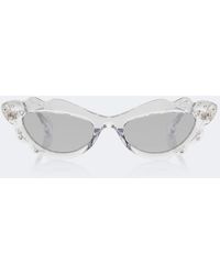 Aquazzura - Palm Babe Embellished Cat-Eye Sunglasses - Lyst