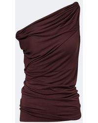 Rick Owens - Lilies Laeti Draped One-Shoulder Jersey Top - Lyst
