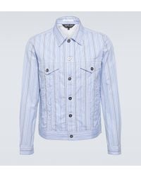 Comme des Garçons - Striped Cotton Jacket - Lyst