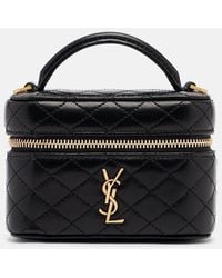 Saint Laurent - Gaby Micro Leather Crossbody Bag - Lyst