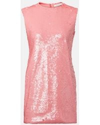 JW Anderson - Robe De Cocktail En Coton A Sequins - Lyst
