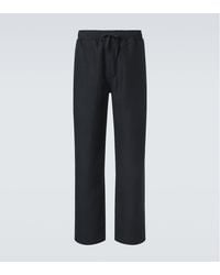 Saman Amel - Linen Straight Pants - Lyst