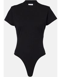Alaïa - Cotton-Blend Bodysuit - Lyst