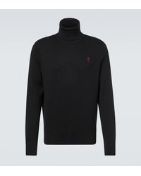 Ami Paris - Ami De Cour Wool Turtleneck Sweater - Lyst