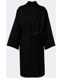 Fendi - Belted Wool And Silk Coat - Lyst