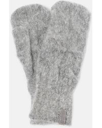Brunello Cucinelli - Mohair And Wool Gloves - Lyst