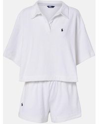 Polo Ralph Lauren - Cotton Terry Polo Shirt And Shorts Set - Lyst